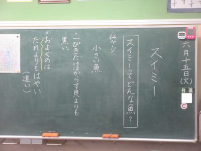 ２年生　国語　スイミー