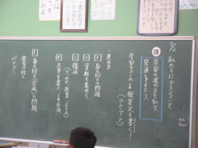 ６年生　国語　提案しよう