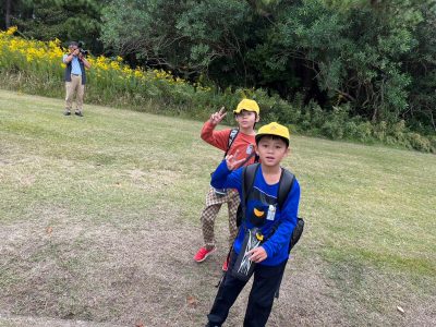 5年生　大貫海浜学園宿泊学習　ハイキングゴールと昼食