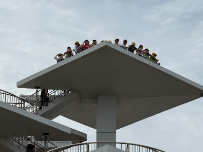 展望台と富津公園での昼食