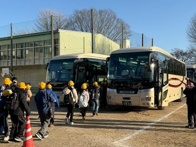 社会科見学　５年生　午前　武州中島紺屋