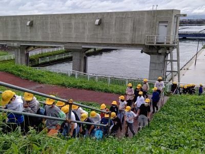 4年生社会科見学、利根大堰、見沼代用水