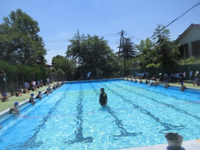 １年生　体育　水泳学習