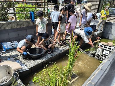 安行公民館ビオトーププロジェクト　完成！　８月２４日（日）