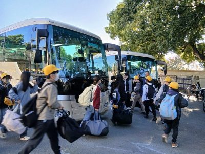 ６年生　修学旅行　出発式　１１月４日（火）